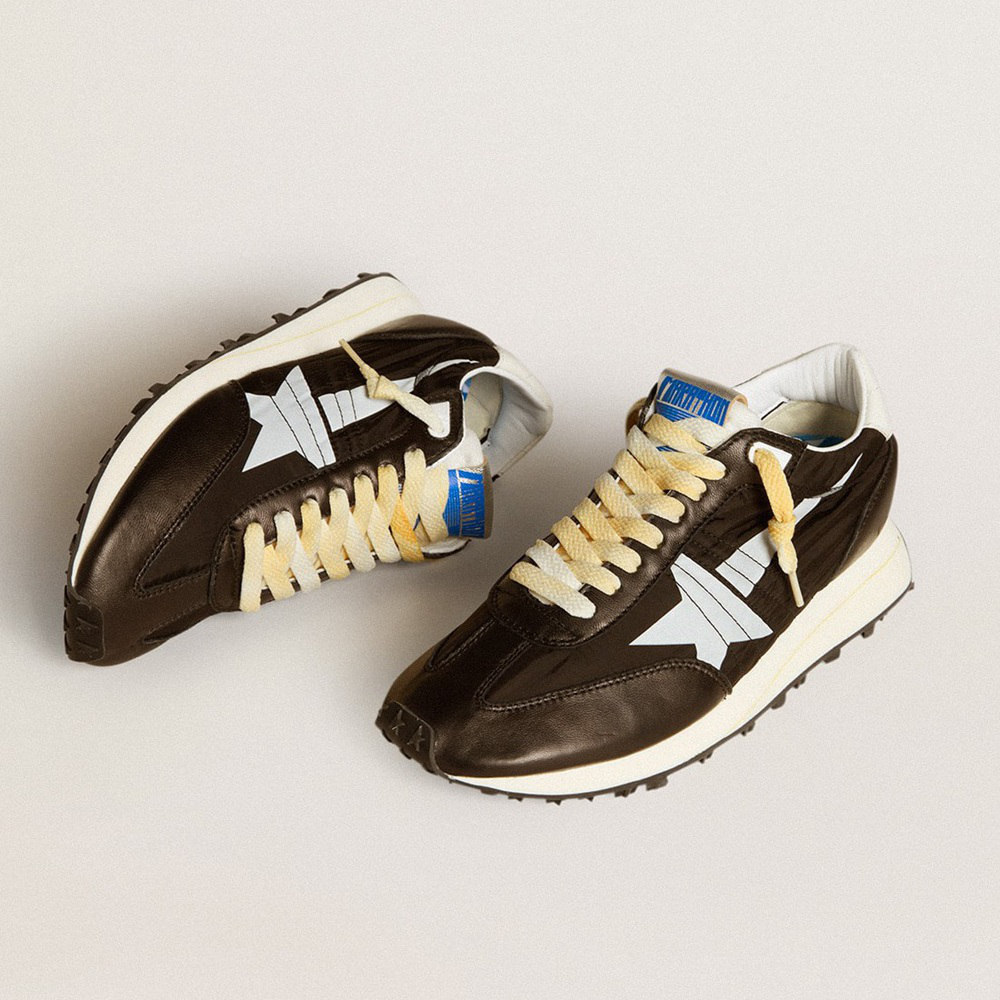 Golden Goose Marathon With Black Nylon Upper And White Star GWF00683.F005459.90167