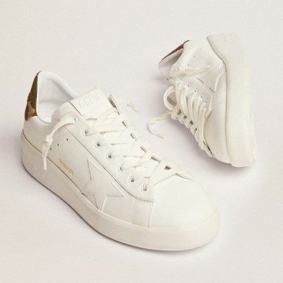 Golden Goose Purestar In White Leather With Tone-on-tone Star GMF00197.F001172.10267