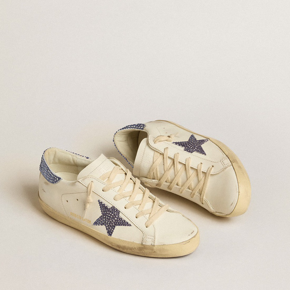 Golden Goose Sneaker Swarovski Crystals Super-Star LTD For Women GWF00101.F005144.11653