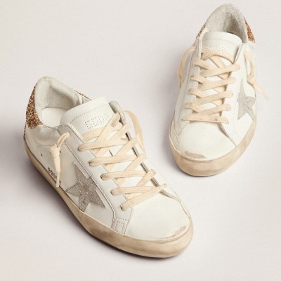 Golden Goose Super-Star With Silver Leather Star And Snake Print GWF00102.F002785.10358